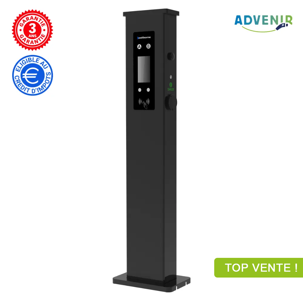 Station de recharge noire